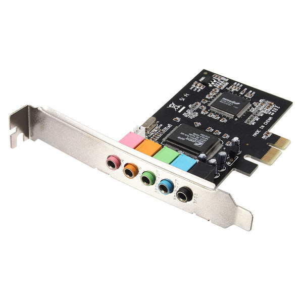 Freeshipping PCI Express PCI-E 5.1 Channel 3D Audio 6 Channels Digital Sound Card For win XP