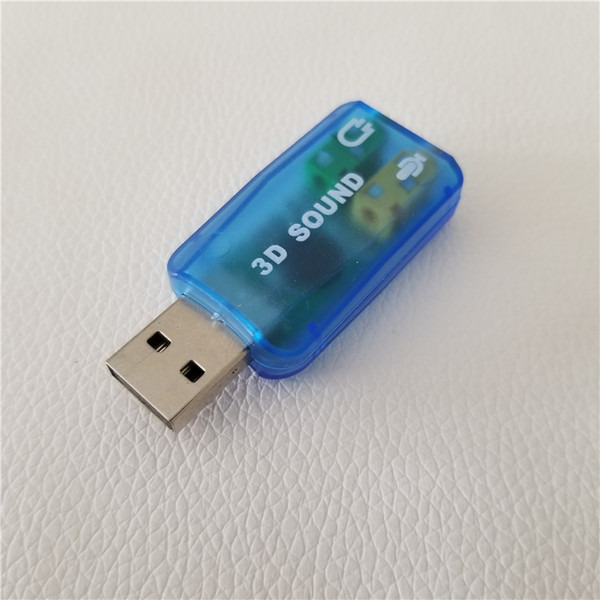 USB 2.0 to aux 3.5mm Mic Speaker 5.1 3D Audio Sound Card adapter