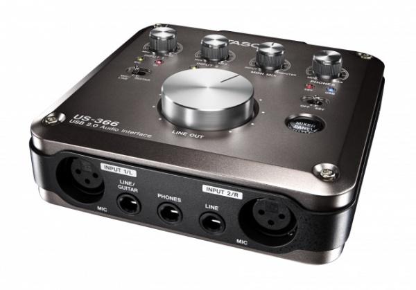 Tascam us-366 USB audio interface with On-Board DSP Mixer 4 in 4 out sound card High-Quality HDDA Mic Pre-AMPS with optical port