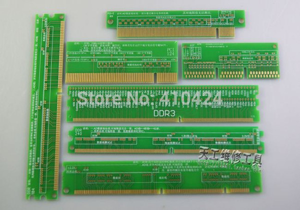 7PCS Desktop Play Resistance card full set of DDR3 DDR SD DDR2 PCI PCI-E AGP Motherboard maintenance tools order<$18no track