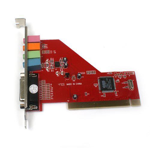 Wholesale Free Shipping 1 Piece New PCI 4 Channel MIDI 3D Audio PC Sound Card Game Port