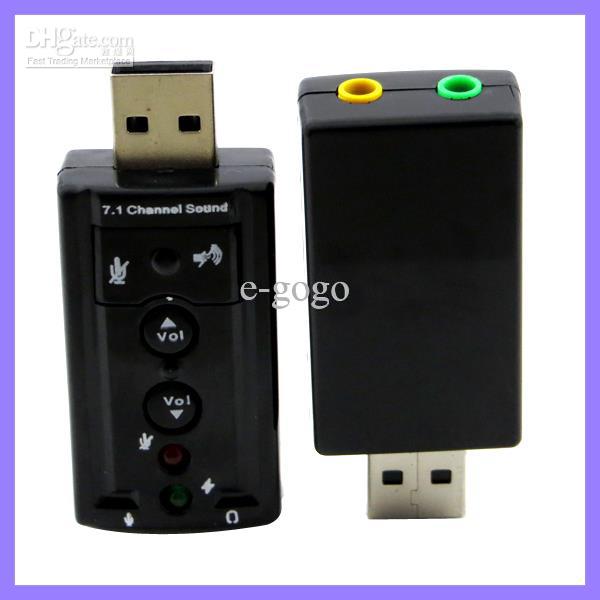 External USB 2.0 Sound Card 7.1 Channel 3D Sound Card Adapter Virtual Audio Sound External Adapter 7.1 Channel