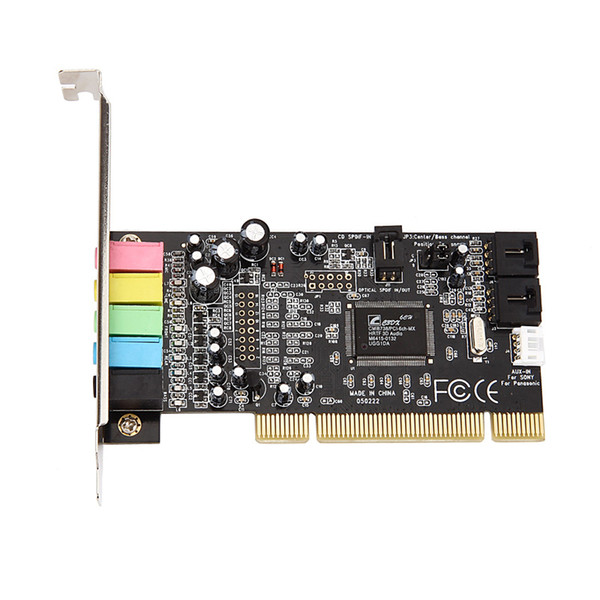 Pci sound card encoding 6 audio sound card cmi8738 computer sound card 5.1 stereo