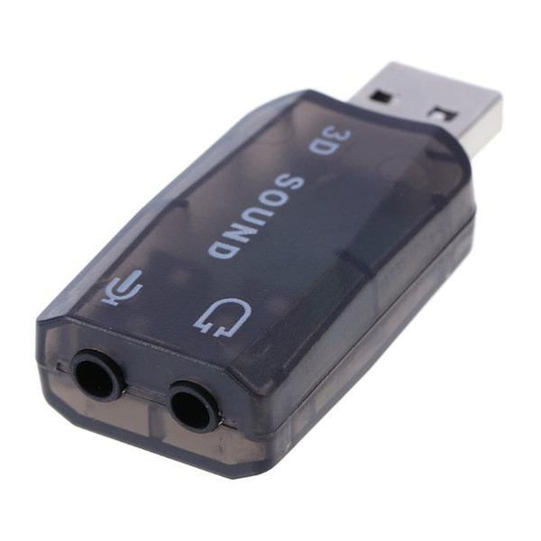 hot sale Mini External 5.1 Channel 3D USB Sound Card Audio Card Adapter 3.5mm Speaker Direct Sound Interface for PC Computer Randam Color