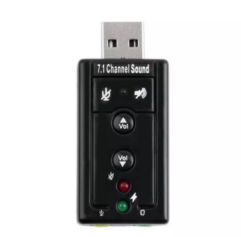 JP209-B CM108 Mini USB 2.0 3D External 7.1 Channel Sound Virtual 12Mbps Audio Sound Card Adapter High Quality good