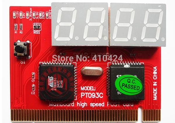 4 Digit Display PT093C desktop computer motherboard test card PCI detection diagnosis card order<$18no track