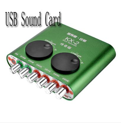 XOX KX-2 version of the legendary Sound card USB external K singing support Dynamic Condenser Mic Recording Microphones for PC Notebook