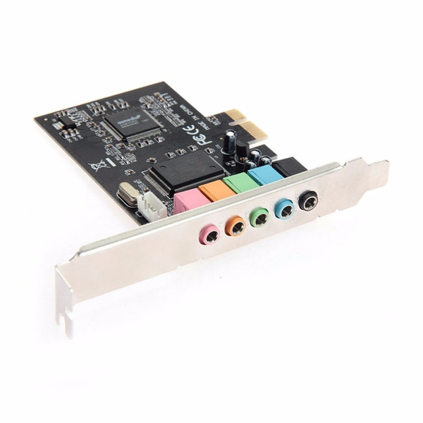 PCI-E PCI Express 6 Channel 5.1 CMI8738 Audio Sound Card PC Computer Compatible For Windows Ordinary Sound Card Extension Card