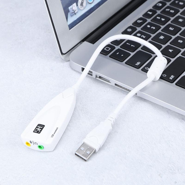 high quality 5HV2 7.1 External USB Sound Card 7.1 Audio Adapter for PC Laptop Earphone Microphone USB to 3D CH Virtual Channel Sound Track