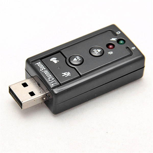 Brand New External USB AUDIO SOUND CARD ADAPTER VIRTUAL 7.1 ch USB 2.0 Mic Speaker Audio Headset Microphone 3.5mm Jack Converter