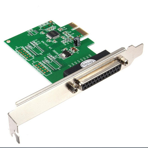 Freeshipping PROMOTION! IEEE 1284 DB25 25 Pin Parallel Port PCI E PCI Express Card Adapter for PC