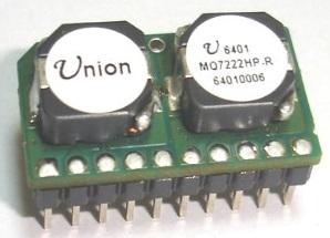 Power Conversion Module MQ7222HP ,Dual 6A output, 4.5-15V wide input , 0.8-5.5V output , non-isolated DC-DC