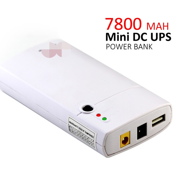 12V 7800MAH USB 2A 2 way output powerbank DC Mini Ups router backup power Uninterruptible power supply With a switch