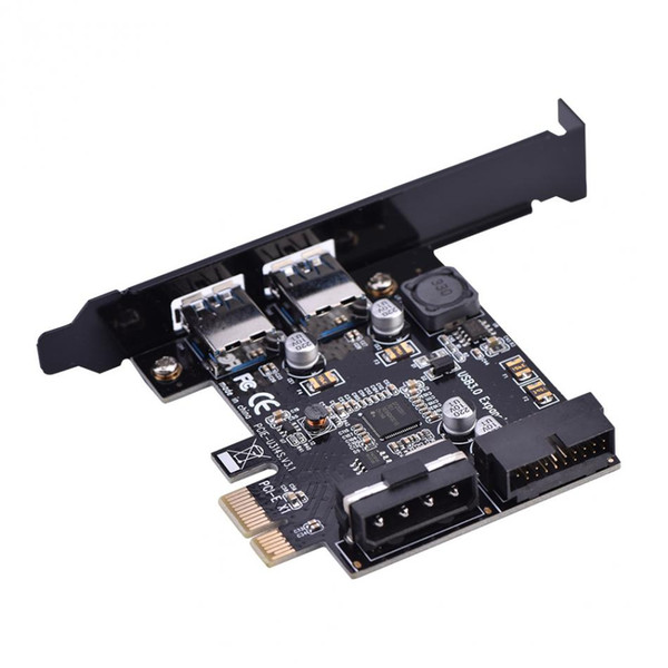 STW-3002 High Speed 5Gbps 20Pin PCI-E Express to 2-Port USB 3.0 Expansion Card Adapter Internal 19Pin for Desktop Computer New