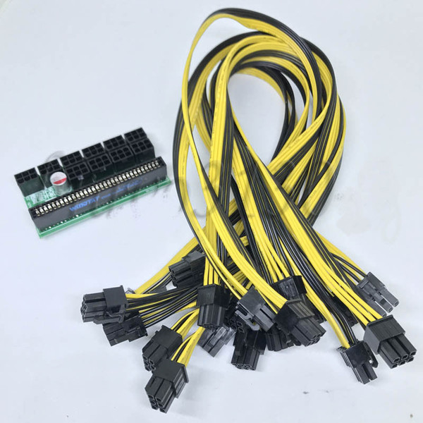 DPS-1200FB Power Supply Breakout Adapter Board plus 10 Cable 6pin for Ethereum Mining Good Quality Free shiping