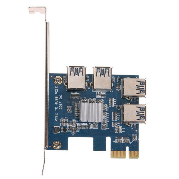 Riser Card PCI-E USB 3.0 PCIe Port Multiplier Card PCI express PCIe 1 to 4 PCI-E to PCI-E for BTC Miner