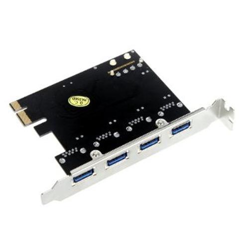 Freeshipping Hot 4-Port SuperSpeed USB 3.0 PCI-E PCI Express Card with 4-pin IDE Power Connector NEC uPD720201