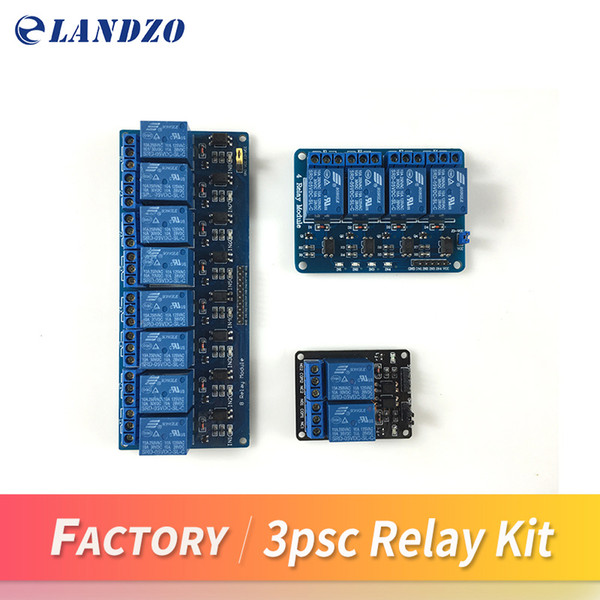 3pcs/lot 2 channel relay modules relay kit control panel PLC 5V &4 channel relay 8 channel