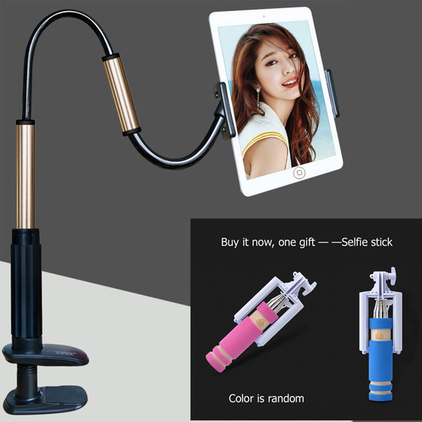 New Tablet pc lazy stand holder 130cm length support 4' to 14inch 2.5kg suitabe for ipad pro stand +free Gift (Selfie stick)