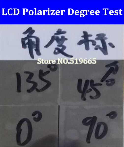 New 0/45/90/135 degree Polarizer Film Angle Testing Tools/for 15/15.6/17/27/37/32/42inch 32 inch LED/LCD Screens