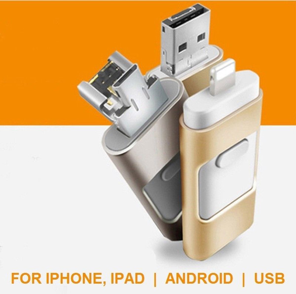 256/128/64/32GB 3 in 1 OTG iFlash Memory USB Disk Drive Thumb For iPhone Samsung