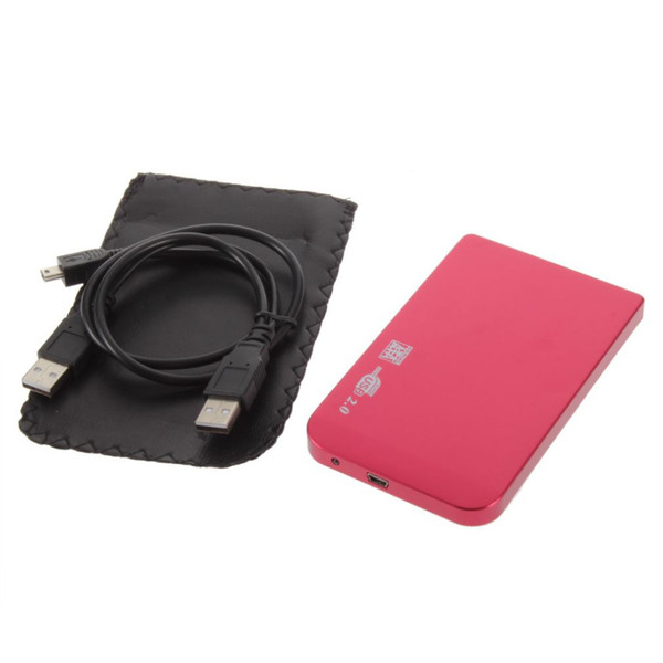 USB 2.0 HDD Hard Drive 2.5 Inch SATA Box 2TB External Enclosure Mobile Disk Box Cases For Laptop Hard Drivec Disk