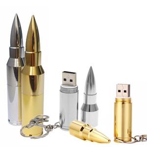 Metal Bullet USB 64GB 2GB 4GB 8GB 16GB 32GB Flash Drive Cheap USB Flash Memory Stick Pen Drive With Metal Promotional Gift