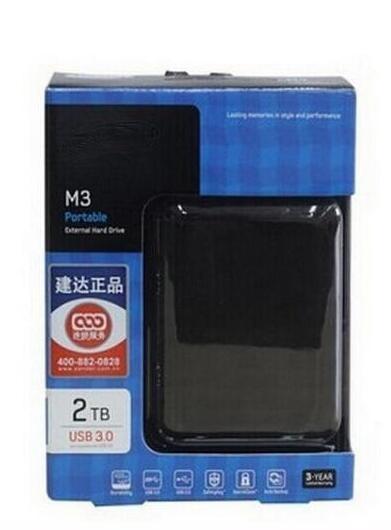 Free shipping 2TB M3 Portable External Hard Drive USB3.0 2.5