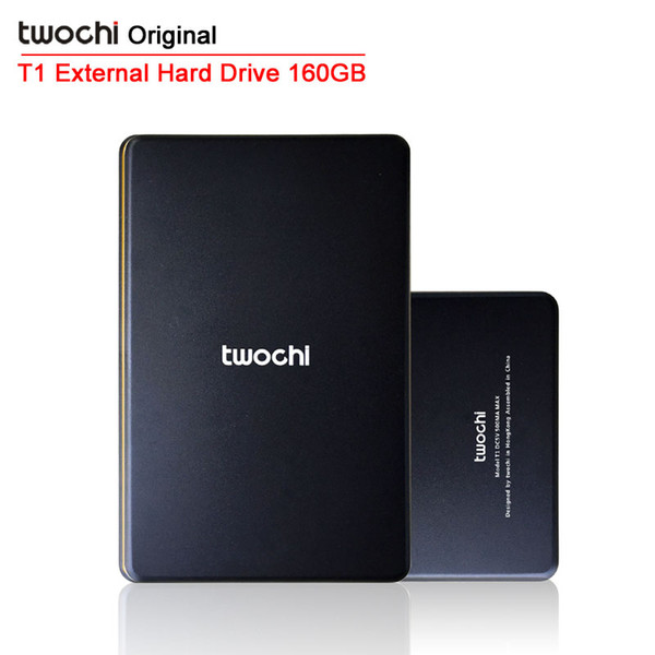 Wholesale- On Sale Free shipping TWOCHI T1 Original 2.5'' Mobile Portable HDD 160GB USB2.0 External Hard Drive Storage Disk Plug and Play