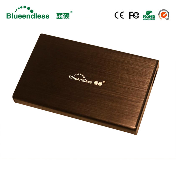 Aluminum Blueendless support 1TB Reading Capacity Portable Hard Drive Case 2.5