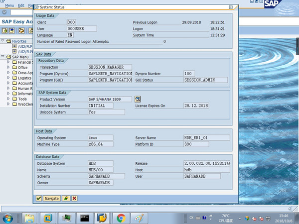 Seagate USB 3.0 500G external hard drive with SAP s4/hana 1809 VMWARE virtual machine