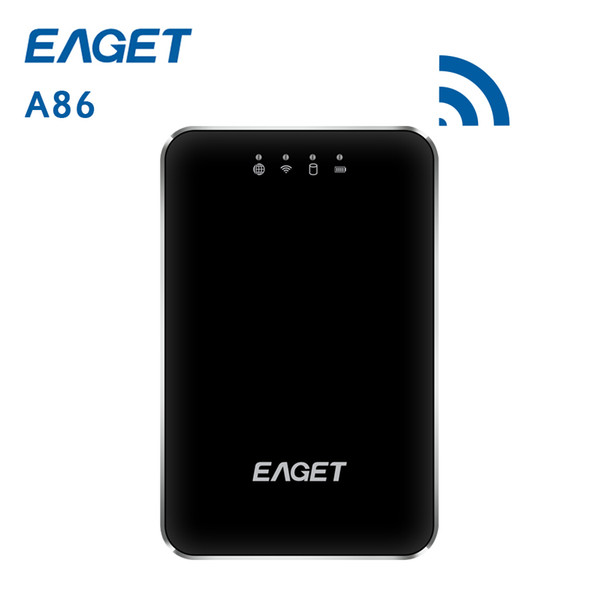 Original EAGET A86 1TB Wirless WiFi USB 3.0 High-Speed External Hard Disk Drives HDD 3G Router 3000mA Polymer Mobile power Bank