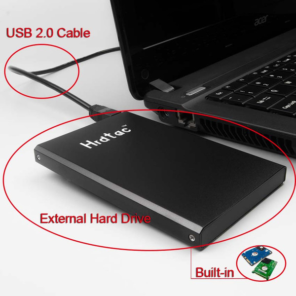 External Hard Drive Disk Extern USB 2.0 HDD Esterno Portable Hard Drive Hrdtac_80GB for Windows/Mac OS