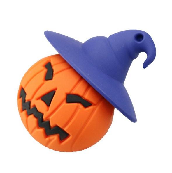 Pumpkin USB Flash Drive Halloween 4G Pen Drive 8G PenDrive 16GB Memory Card 32GB Real Capacity PVC Thumb Drive