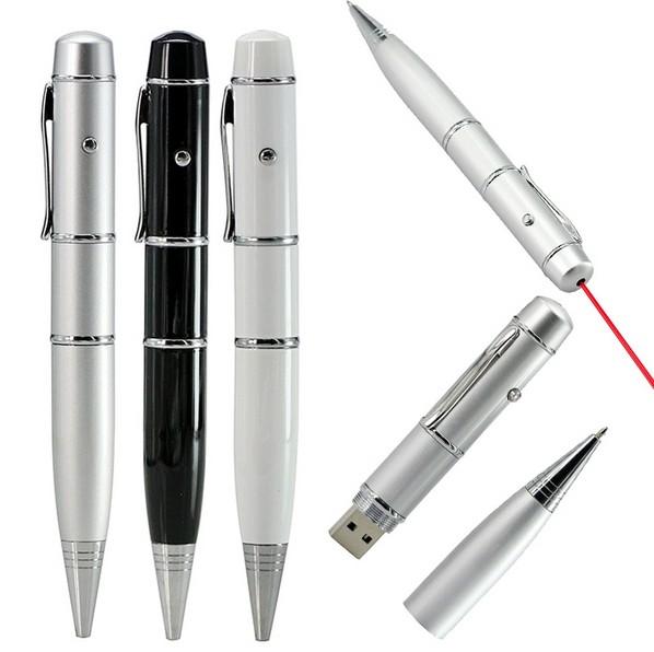 Ballpoint pen model Laser Light usb flash pen drive memory stick pendrive 4GB 8GB 16GB 32GB 64GB Business gift Free shipping