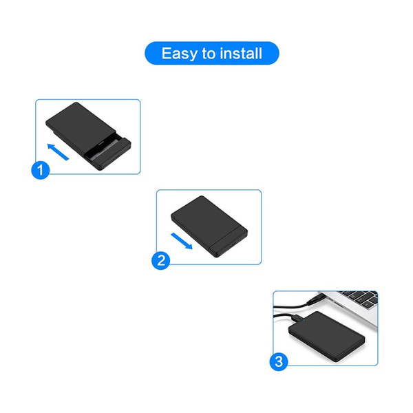 2.5-inch SATA SSD / HDD USB 3.0 External Interface USB 5Gbps Micro Interface 2.5-inch SATA Interface Hard Box SSD / HDD