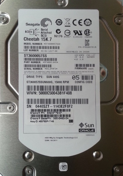 100% Hard Drives for SUN 542-0179 390-0463 600G 15K SAS 3.5 542-0143 0166 0186 /SUN 542-0287 542-0331 390-0491 600G 10K 2.5 SAS DISK