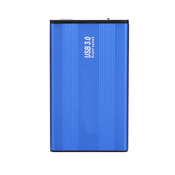 HDD Box 2.5 Inch USB 3.0 Enclosure Aluminum Alloy SATA 1TB External Hard Disk Drive HDD Case Blue