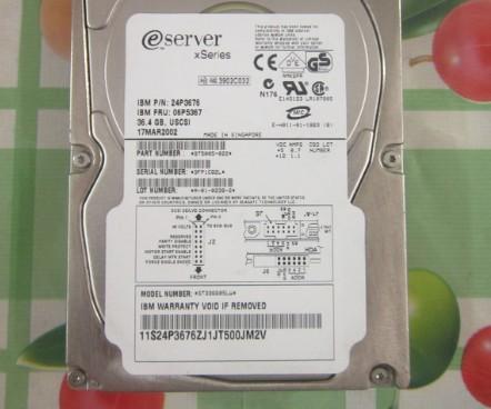 100% Tested Work Perfect for IBM SCSI 68 36G/36.4GB 10K 24P3676 06P5367 ST336605LW