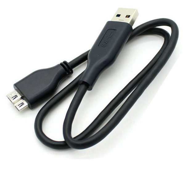 Wholesale- Wholesale # USB 3.0 Data Cable for hard disk external hard drive with USB Power Supply function 0.5m/1.0m single/double usb