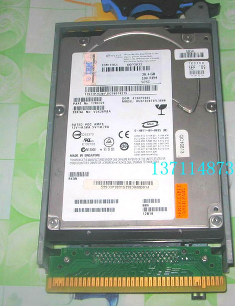 100% Tested Work Perfect for IBM RS6000 3273 36.4GB 10K 80 SCSI 00P3830 00P3831