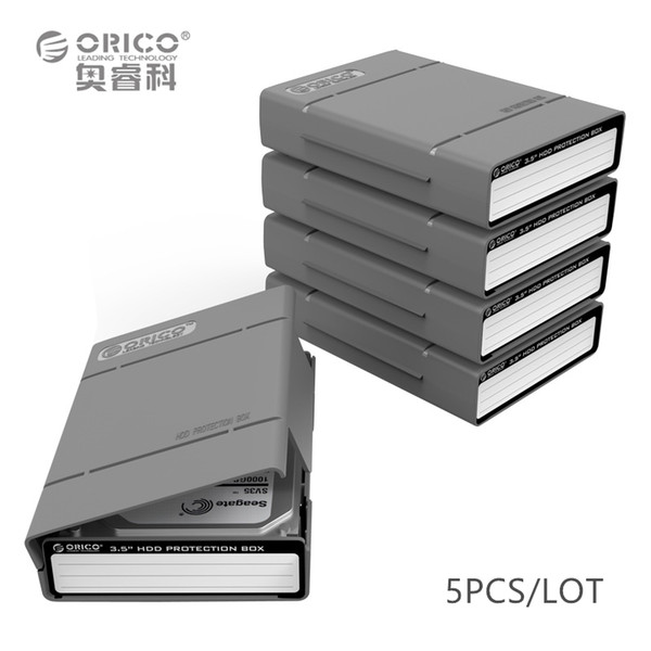 Wholesale- ORICO PHP-5S-GY Simple HDD Protector Box for 3.5