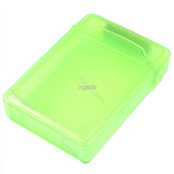 Dampproof Dustproof Shockproof and Static-free 3.5 Inch IDE SATA Hard Drive HDD Store Storage Box Green Z09 Drop ship