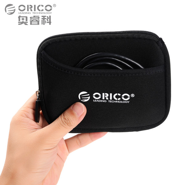 Wholesale- ORICO HDD Bag Mobile Kit Case High Capacity Storage Bag Digital Gadget Devices USB Cable Data Line Travel Insert Portable