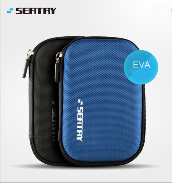 Wholesale- New Hand Carry 2.5 Inch HDD Bag Protection Disque Dur Case For External Hard Drive Bag Black And Blue