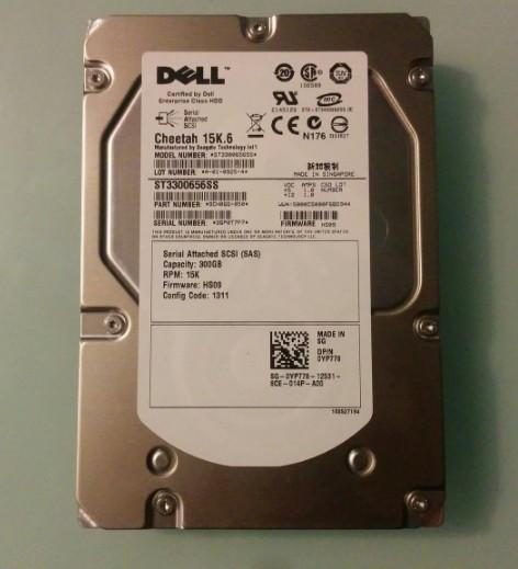 100% Hard Drives For DELL 2950 2900 R710 300G 15K6 3.5 SAS ST3300656SS