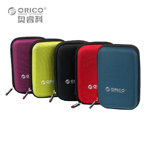 Wholesale- ORICO 2.5 Inch HDD Protection Box Bag Case for External Portable HDD Portable Hard Drive Bag