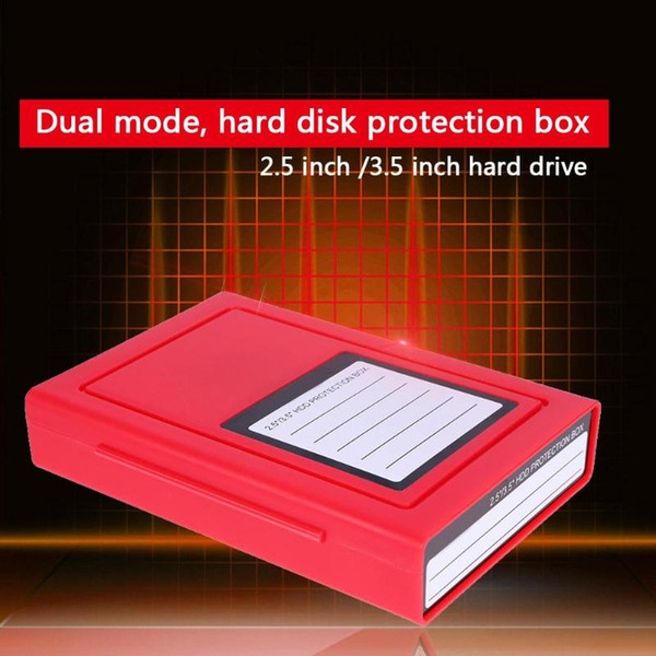 2.5/3.5 inch SDD HDD Hard Disk Drive Storage Box Plastic Protective Case for 9.5 12.5mm Hard Disk HDD Protection Box