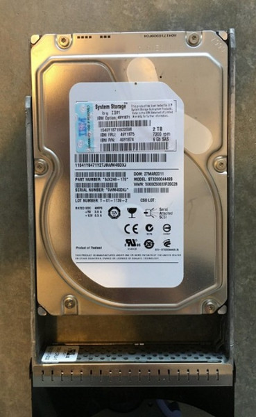 100% Hard Drives for IBM 49Y1871 5175 49Y1875 2T 7.2K 3.5 SAS DS3512 DS3500