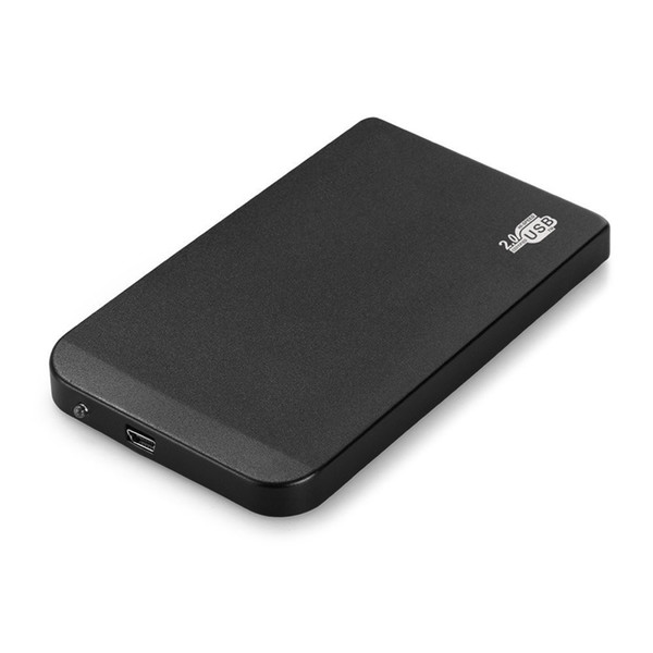 Wholesale- new Black External Enclosure for Hard Disk 2.5 Inch Usb 2.0 Ide Portable Case Hdd Ultra Thin